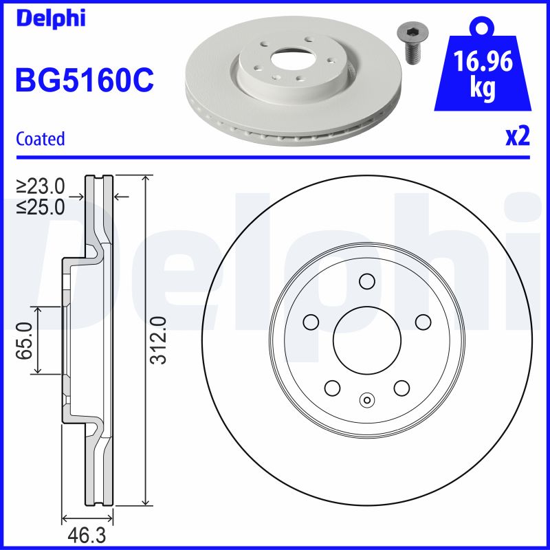 Discofreno - BG5160C DELPHI