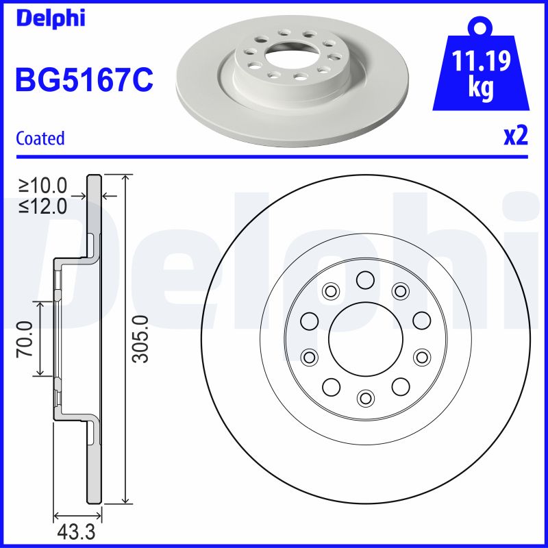 Discofreno - BG5167C DELPHI