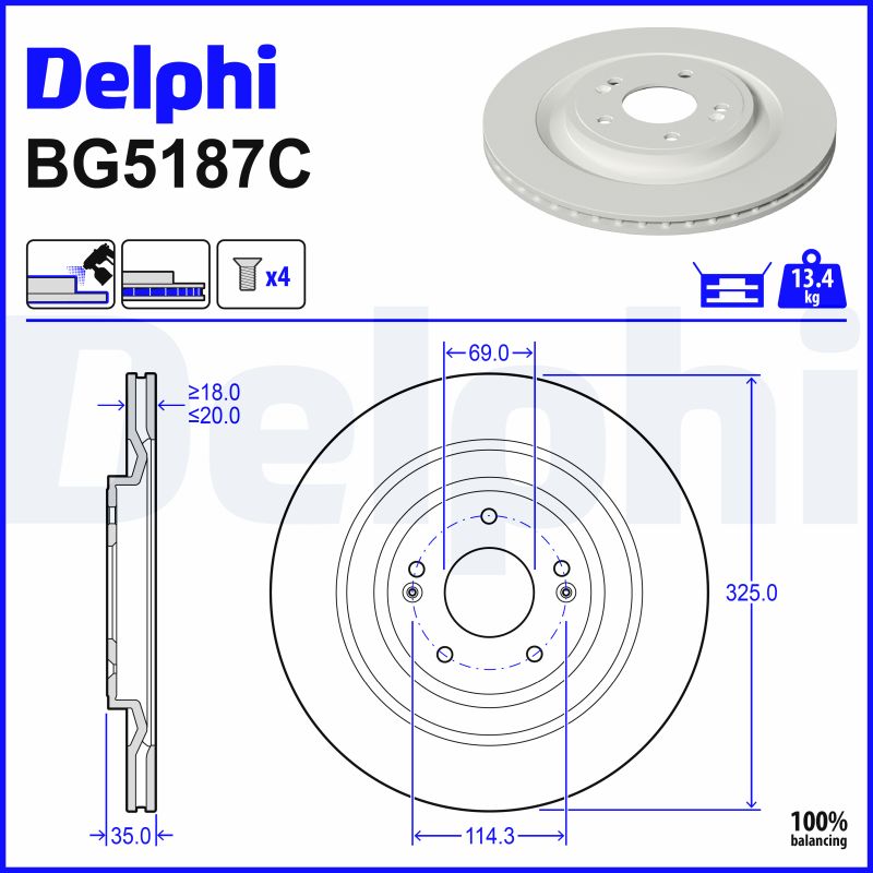 Discofreno - BG5187C DELPHI