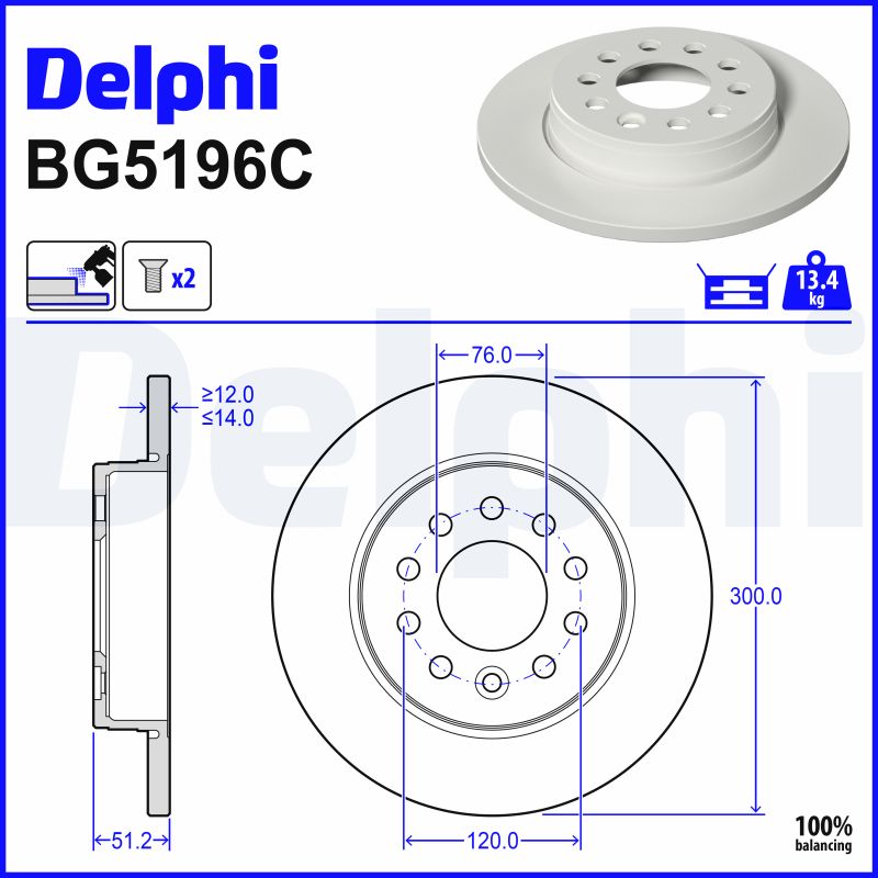 Discofreno - BG5196C DELPHI