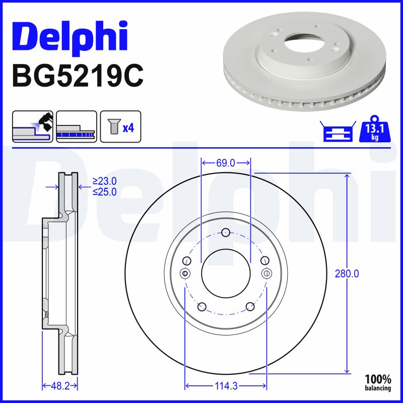 Discofreno - BG5219C DELPHI