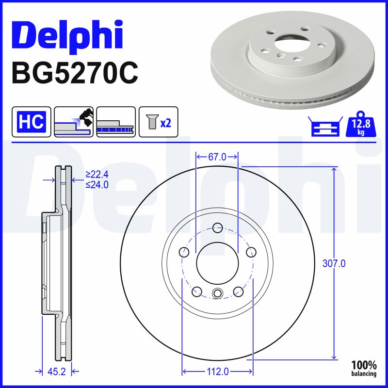Discofreno - BG5270C DELPHI