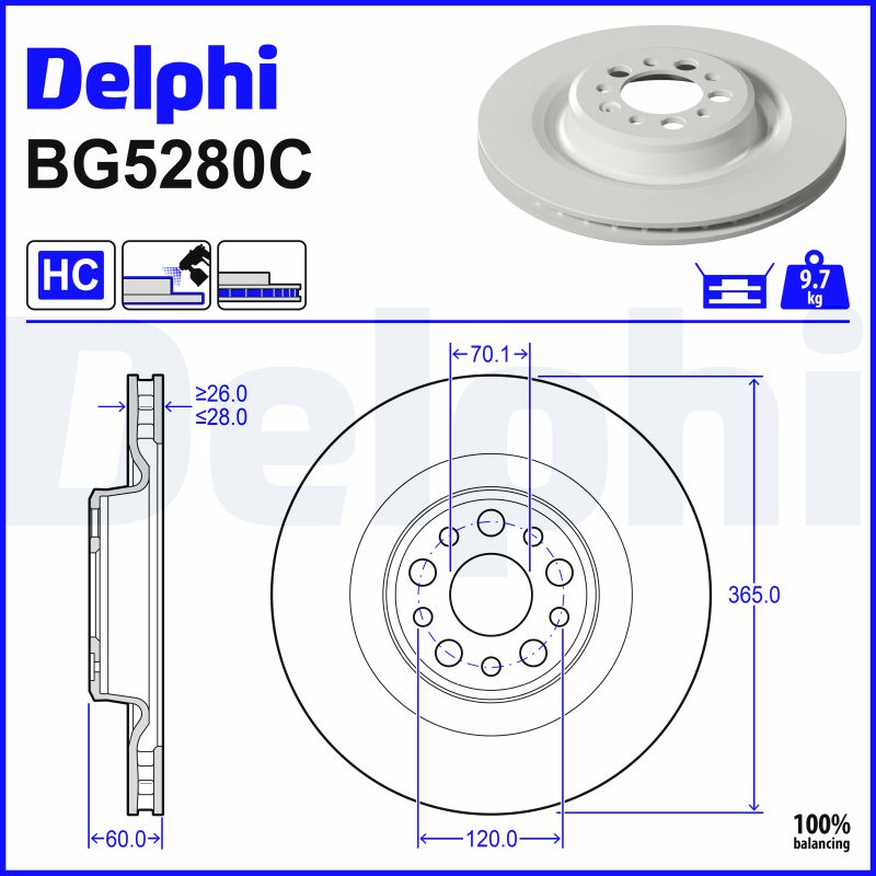 Discofreno - BG5280C DELPHI