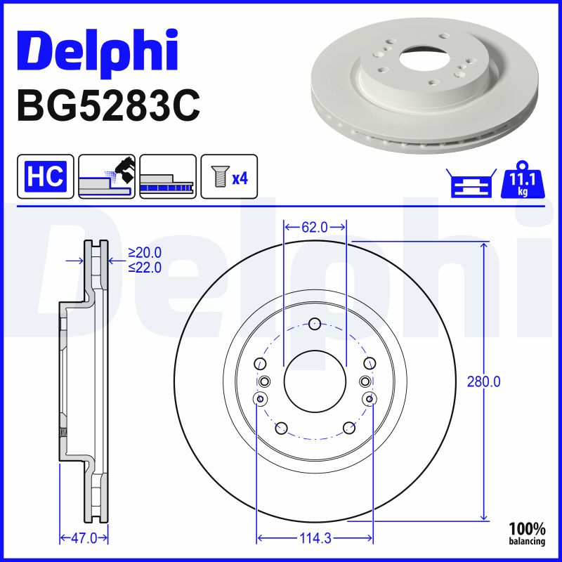 Discofreno - BG5283C DELPHI