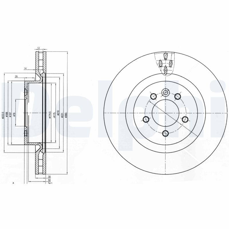 Brake Disc - BG9007C DELPHI