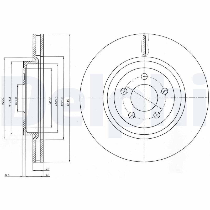 Brake Disc - BG9050 DELPHI