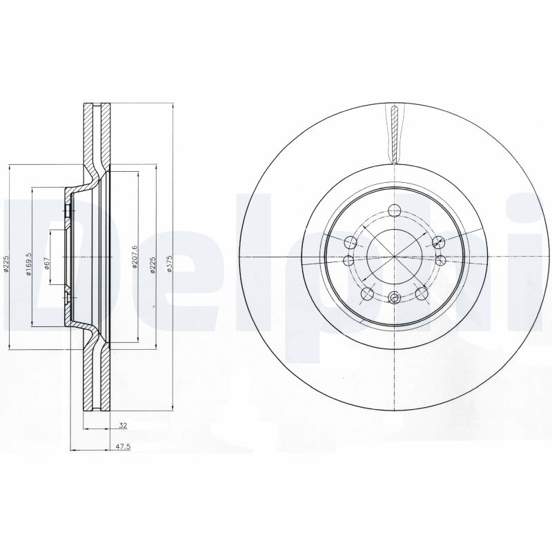 Brake Disc - BG9060C DELPHI