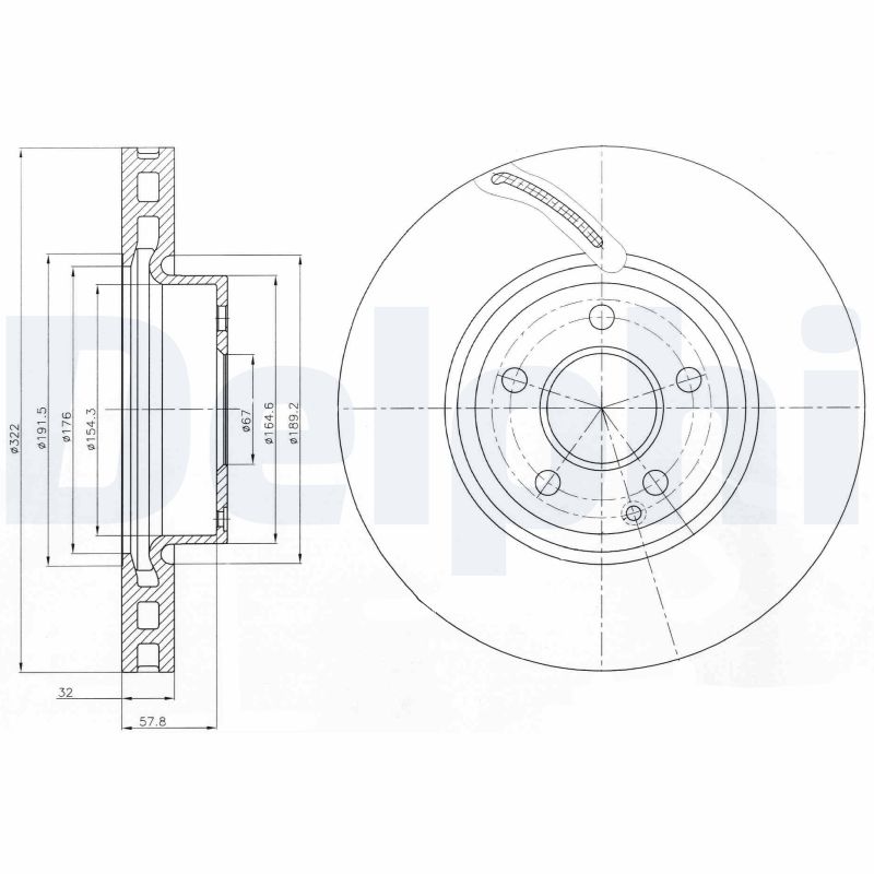 Discofreno - BG9075C DELPHI