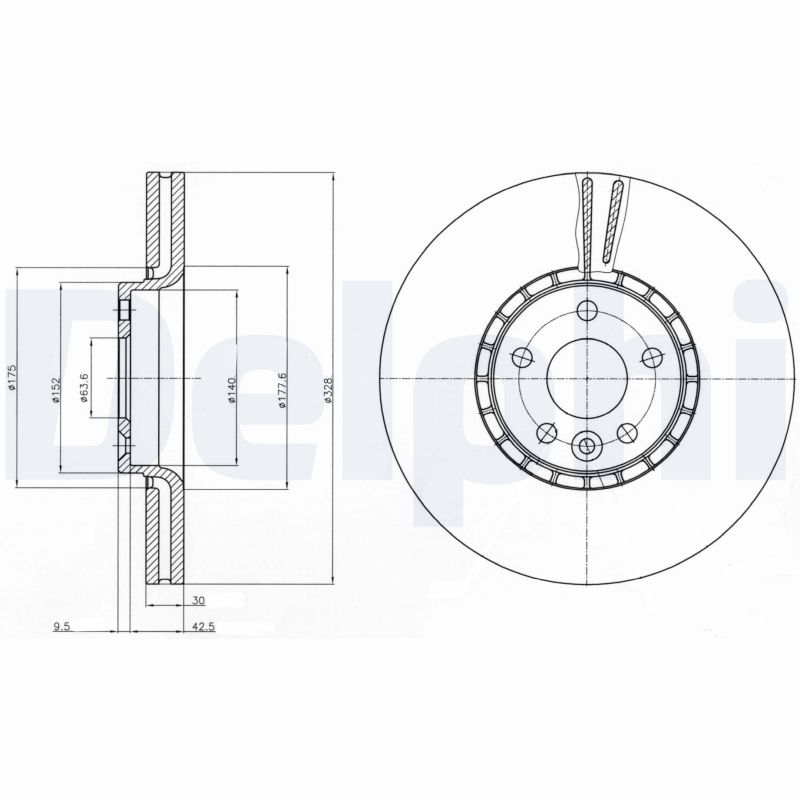Brake Disc - BG9085 DELPHI