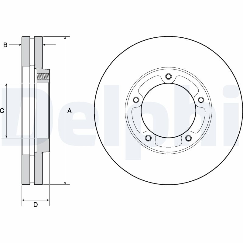 Brake Disc - BG9139 DELPHI