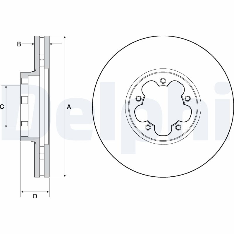 Brake Disc - BG9142C DELPHI