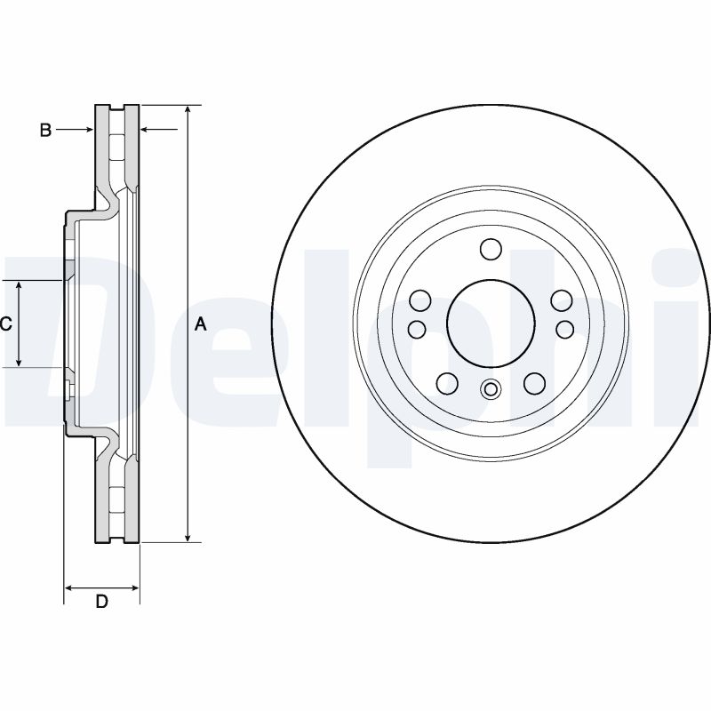 Brake Disc - BG9148C DELPHI