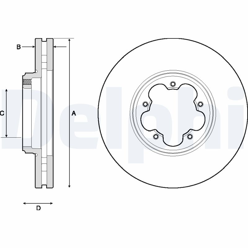 Brake Disc - BG9150 DELPHI