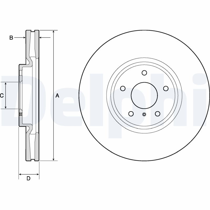 Brake Disc - BG9152 DELPHI