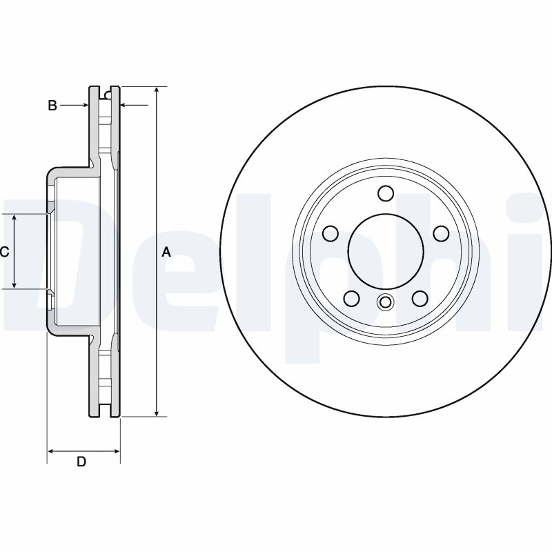 Brake Disc - BG9157C DELPHI