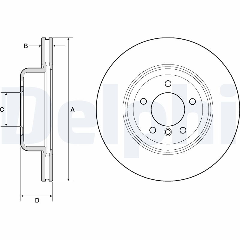 Brake Disc - BG9162C DELPHI