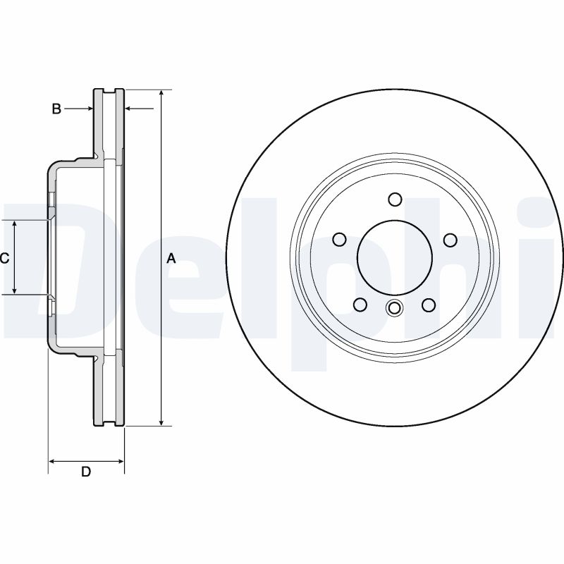 Brake Disc - BG9163C DELPHI
