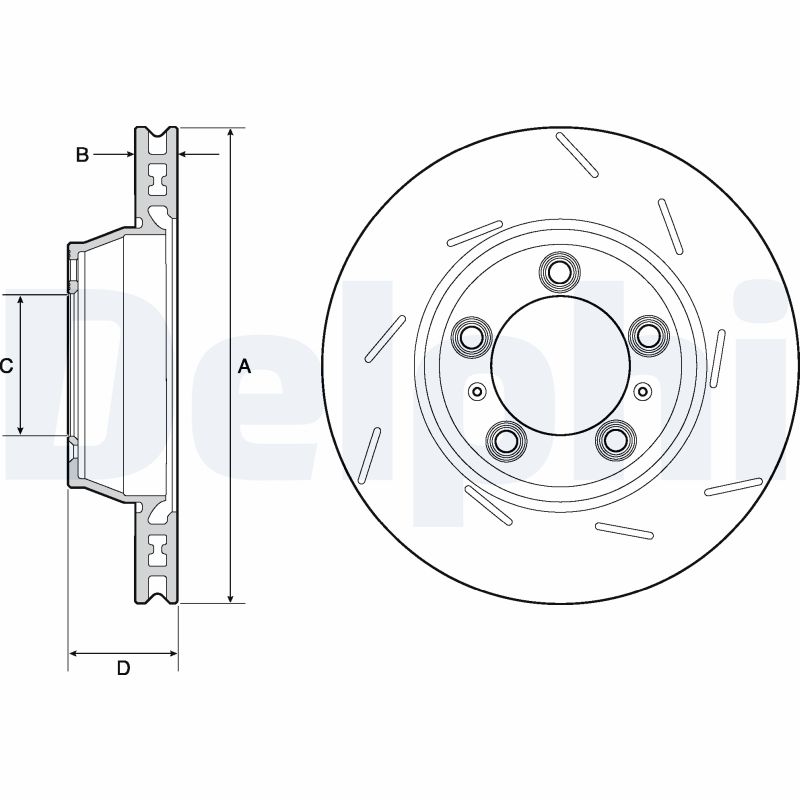 Brake Disc - BG9165C DELPHI