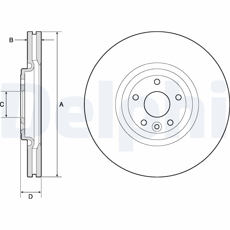 Brake Disc - BG9167C DELPHI