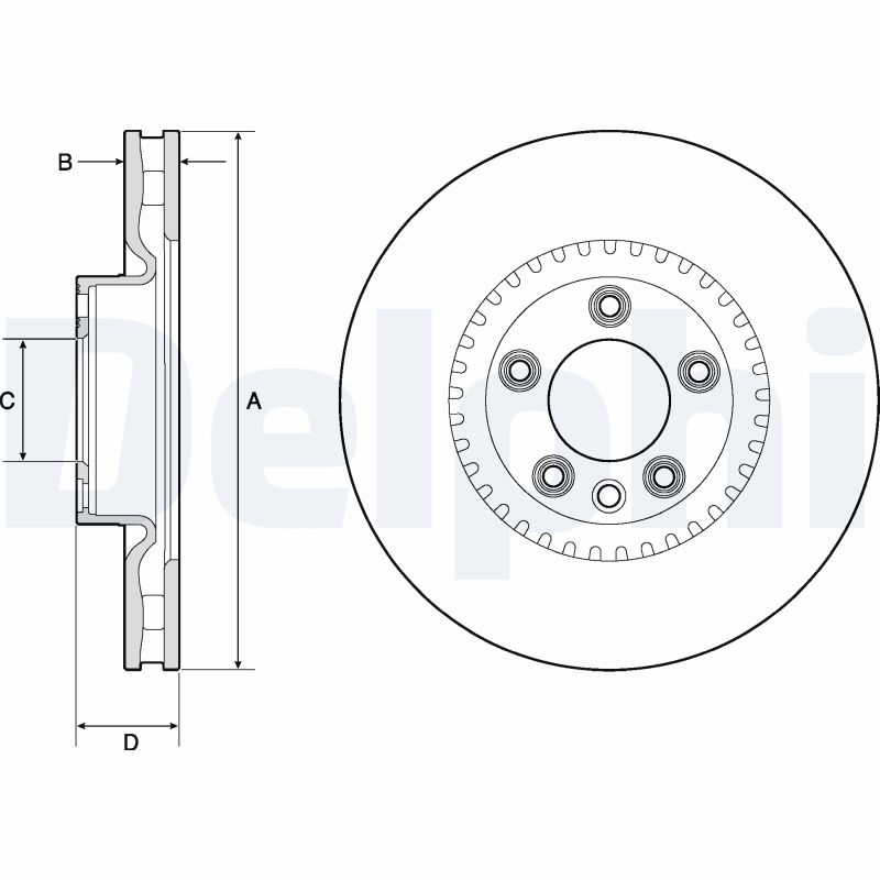 Brake Disc - BG9168C DELPHI