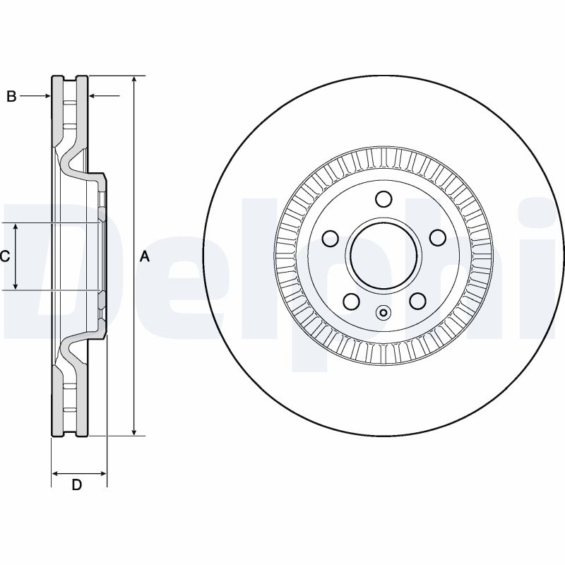 Brake Disc - BG9171C DELPHI