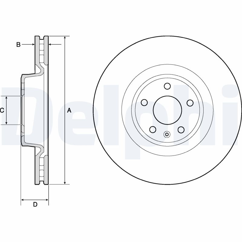 Brake Disc - BG9173C DELPHI