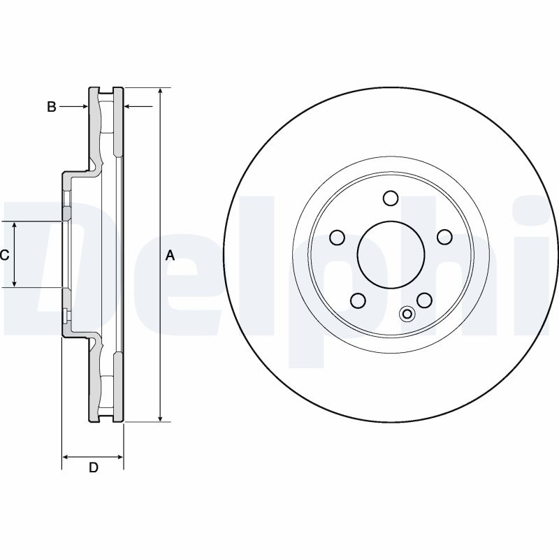 Brake Disc - BG9174C DELPHI