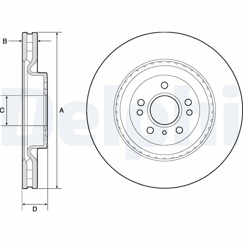 Brake Disc - BG9175C DELPHI