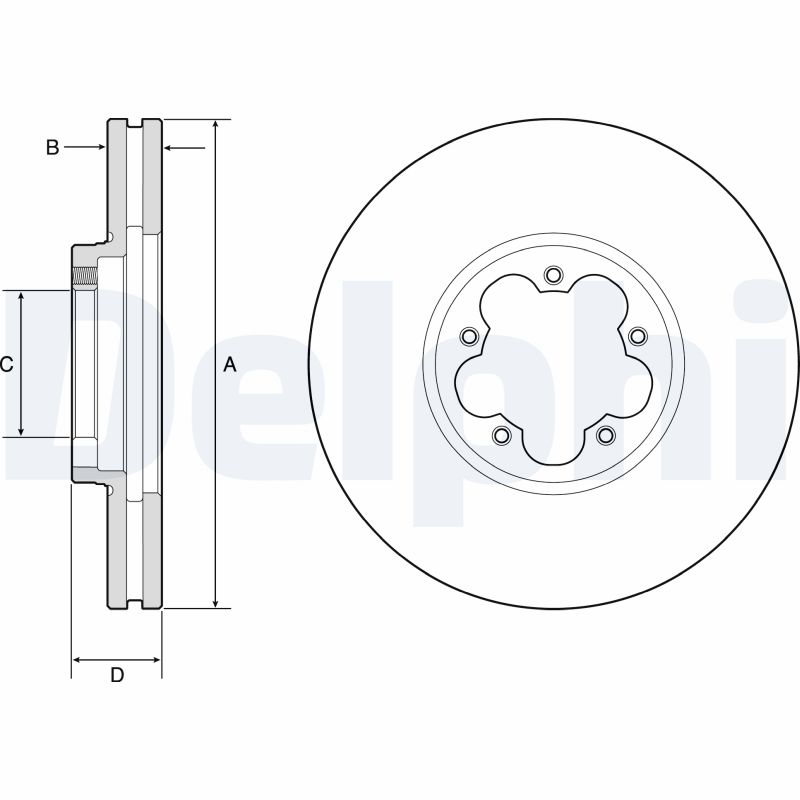 Brake Disc - BG9176C DELPHI