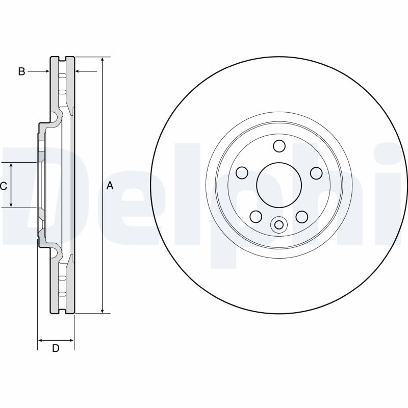 Brake Disc - BG9178C DELPHI