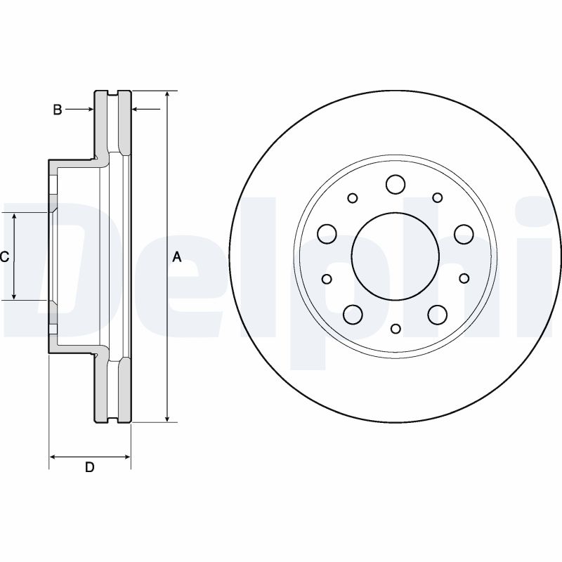 Brake Disc - BG9180C DELPHI