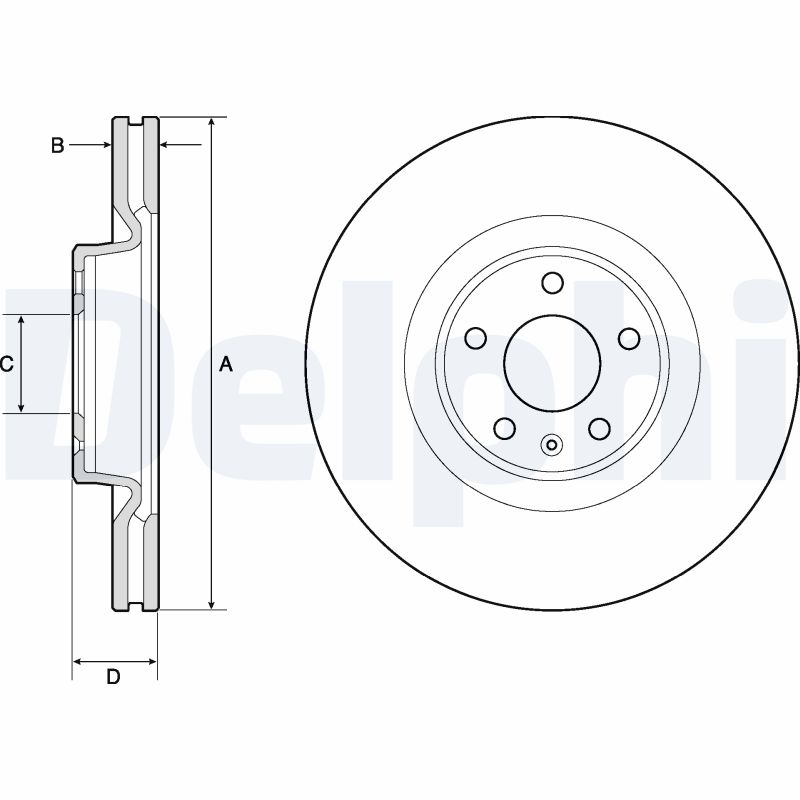 Brake Disc - BG9181C DELPHI