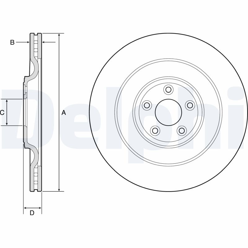 Brake Disc - BG9194C DELPHI