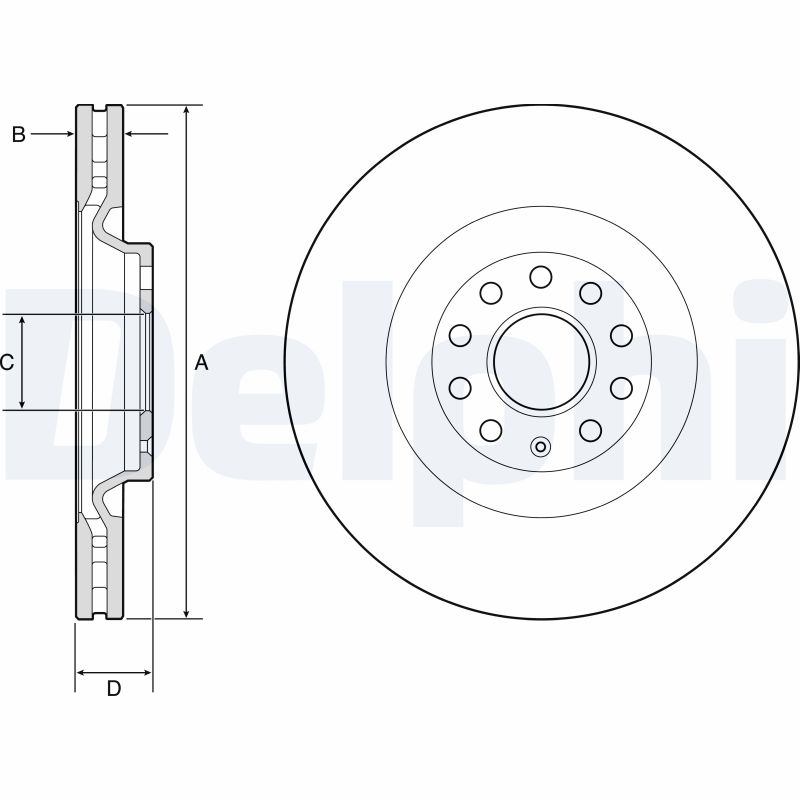 Brake Disc - BG9202C DELPHI