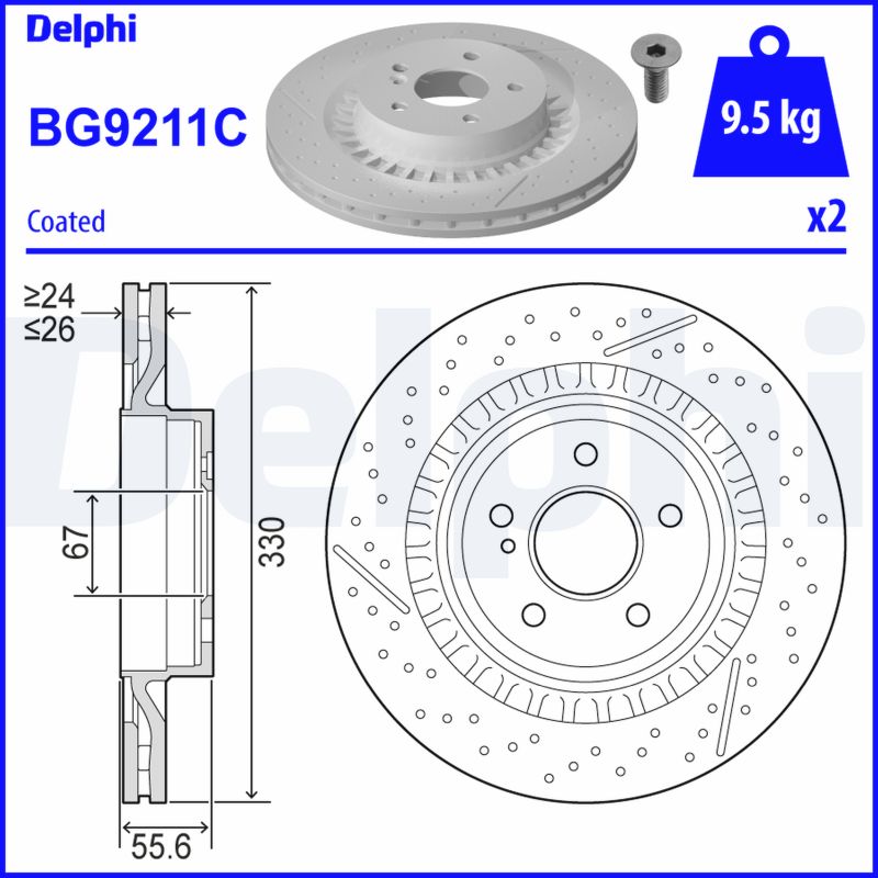 Discofreno - BG9211C DELPHI