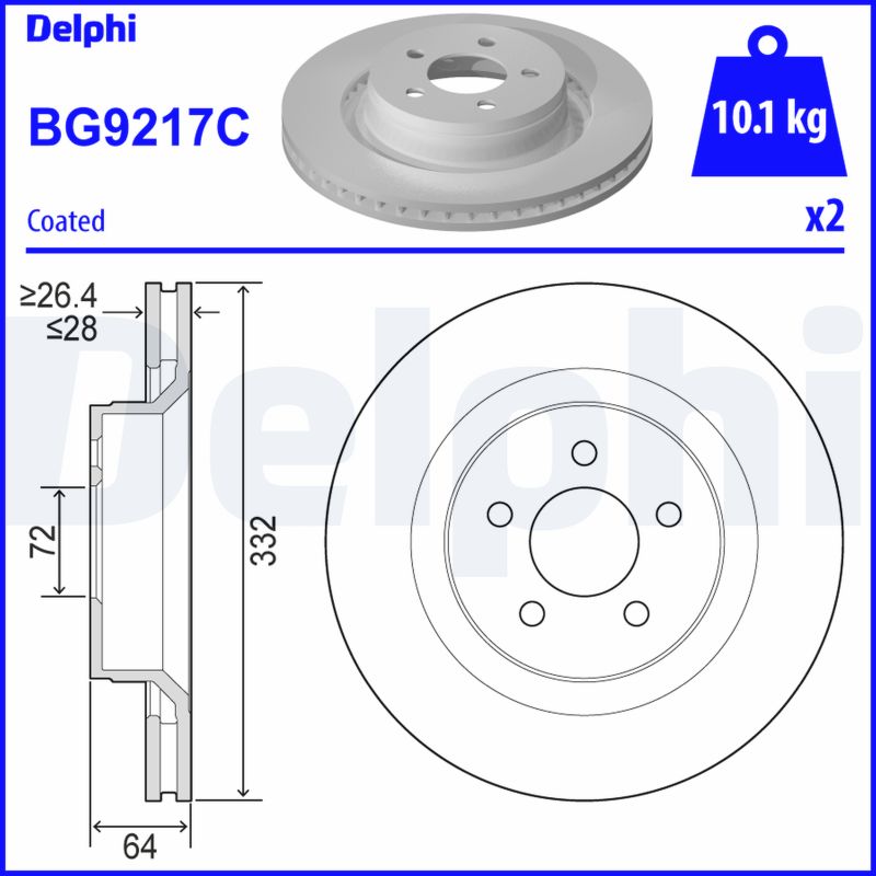 Discofreno - BG9217C DELPHI