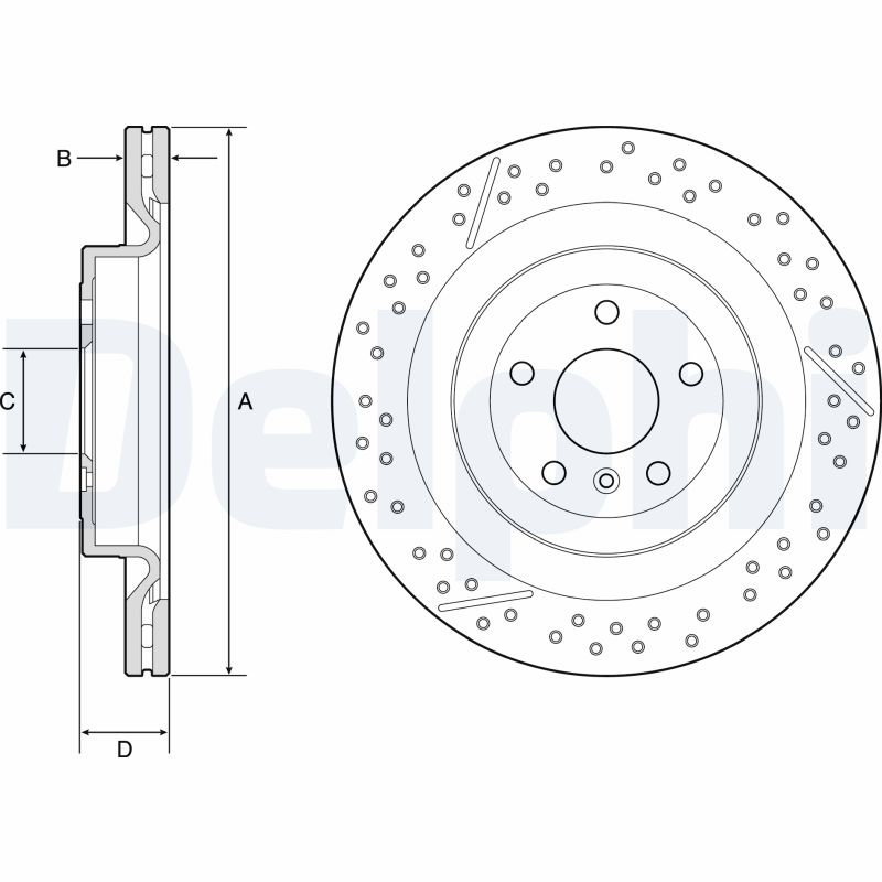 Brake Disc - BG9223C DELPHI