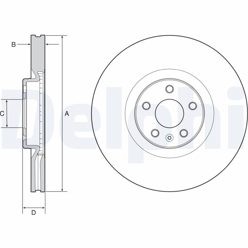 Brake Disc - BG9231C DELPHI