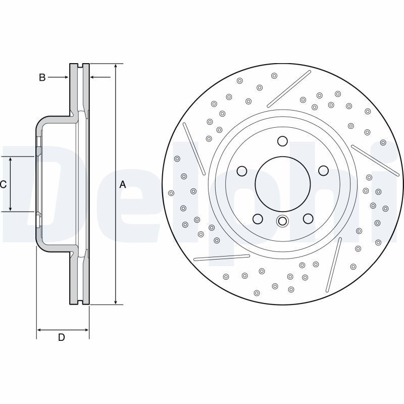 Brake Disc - BG9235C DELPHI
