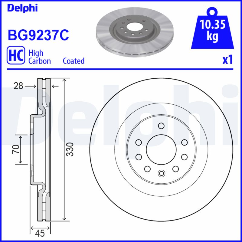 Discofreno - BG9237C DELPHI