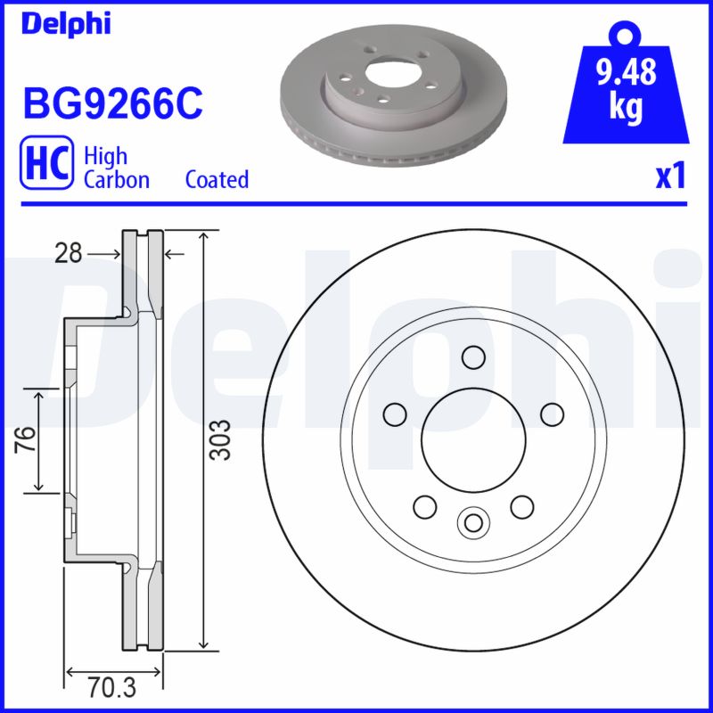 Discofreno - BG9266C DELPHI