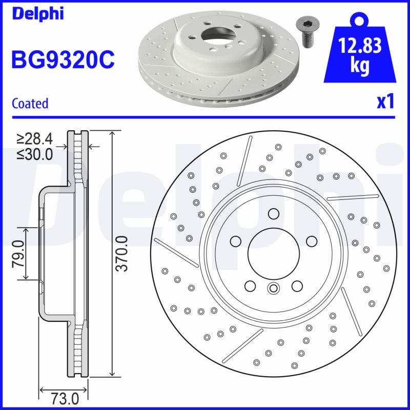 Brake Disc - BG9320C DELPHI