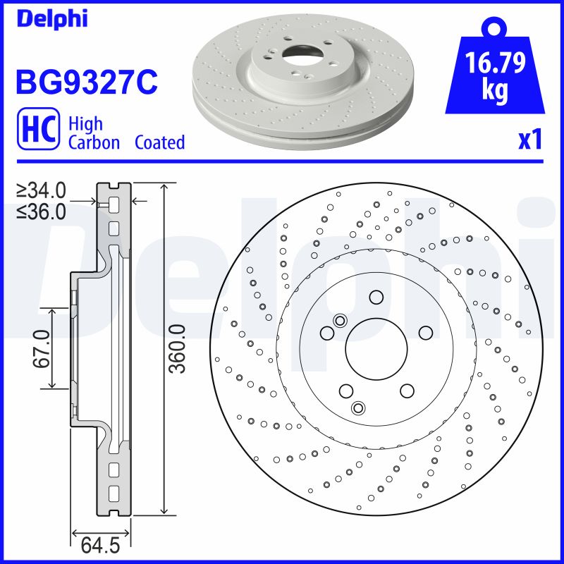 Discofreno - BG9327C DELPHI