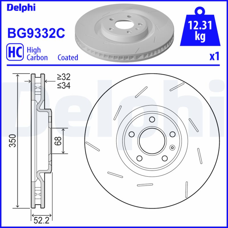Discofreno - BG9332C DELPHI