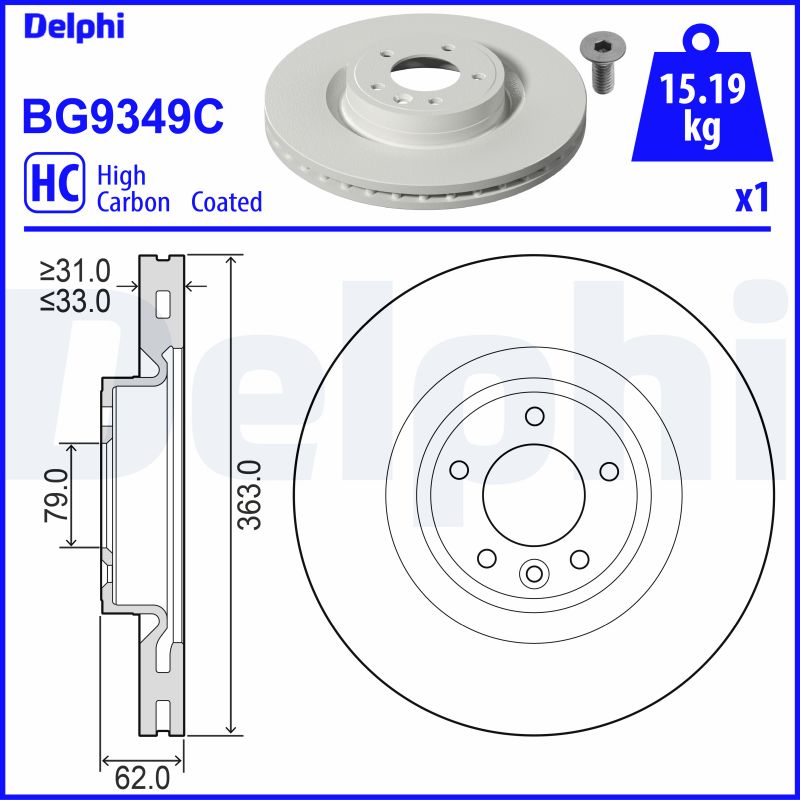Discofreno - BG9349C DELPHI