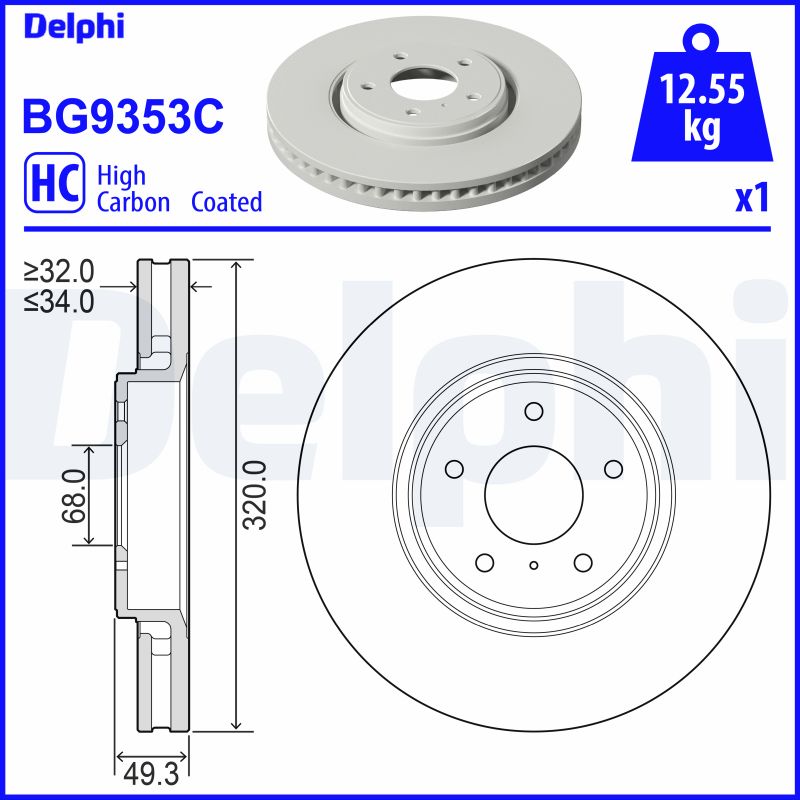 Discofreno - BG9353C DELPHI