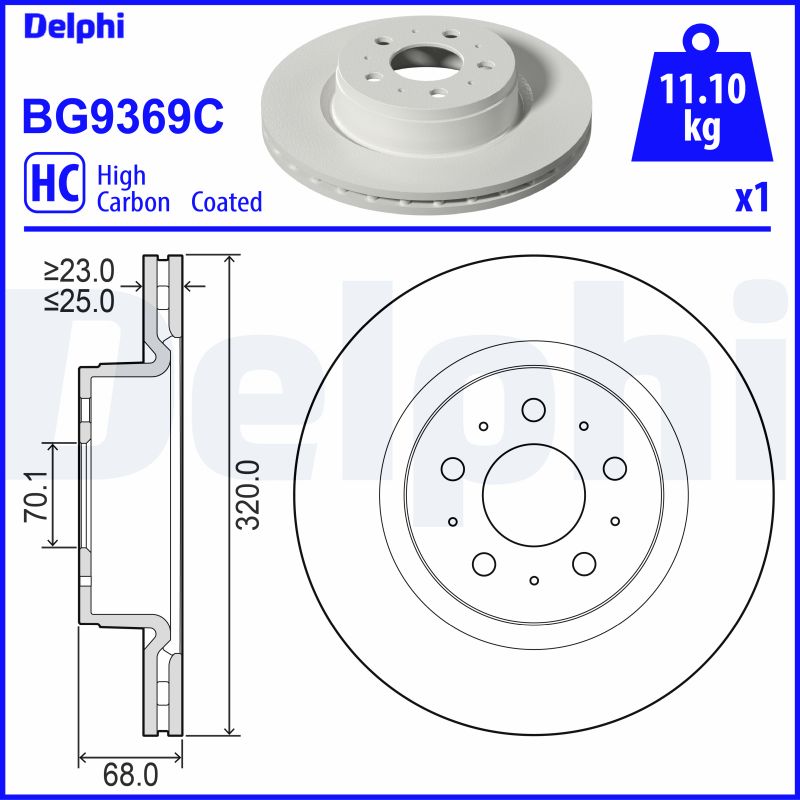 Discofreno - BG9369C DELPHI