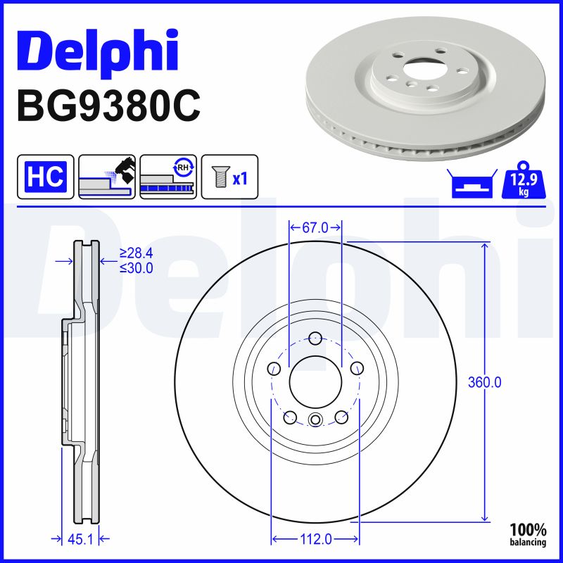 Discofreno - BG9380C DELPHI