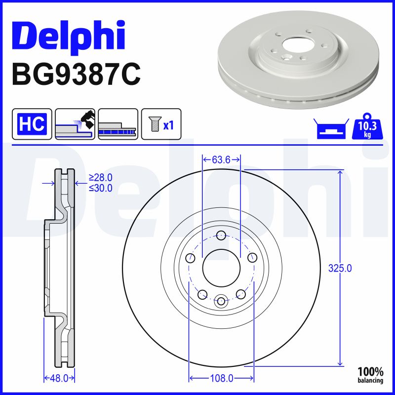 Discofreno - BG9387C DELPHI
