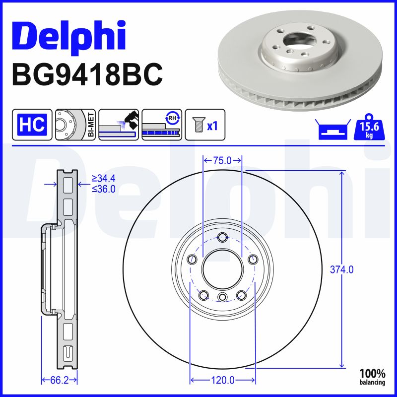 Discofreno - BG9418BC DELPHI